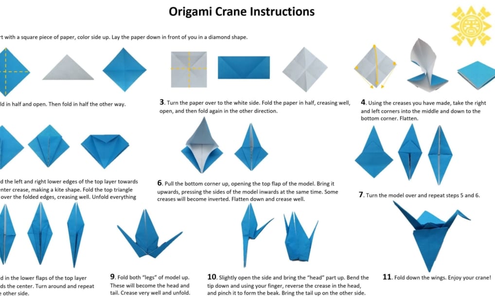 how to make origami crane easy instructions