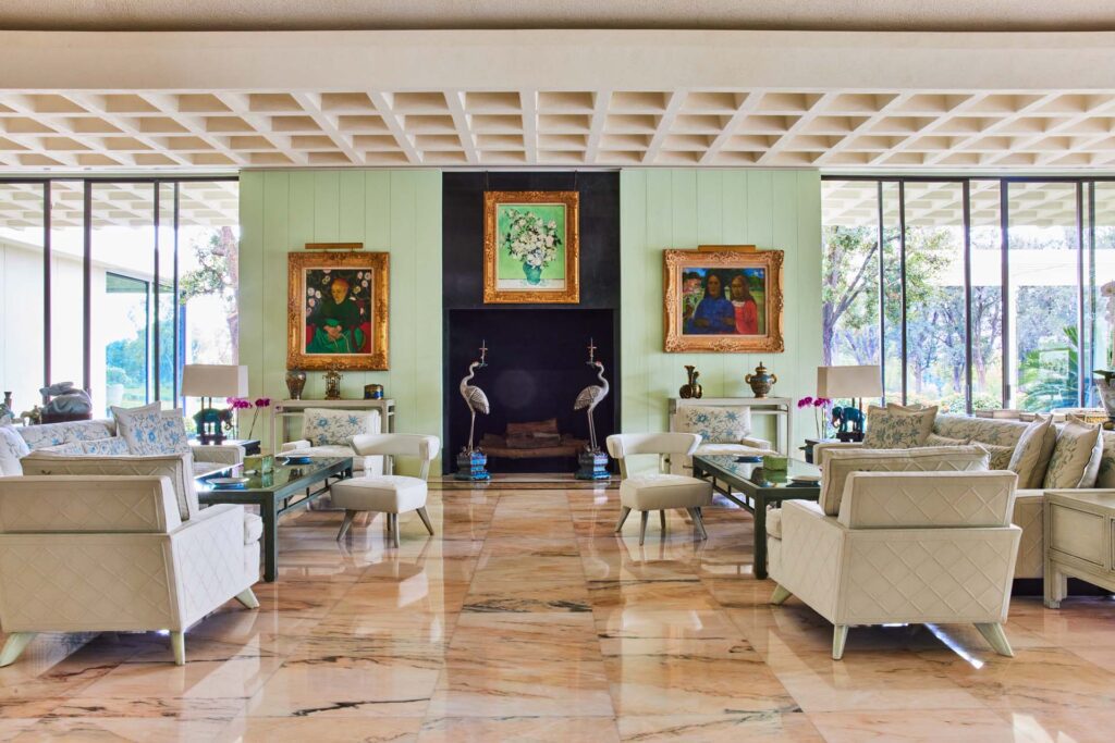 Photo of the living room at Sunnylands