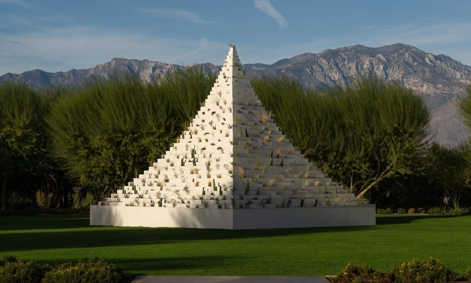 The Living Pyramid Photo by Lance Gerber, courtesy Desert X